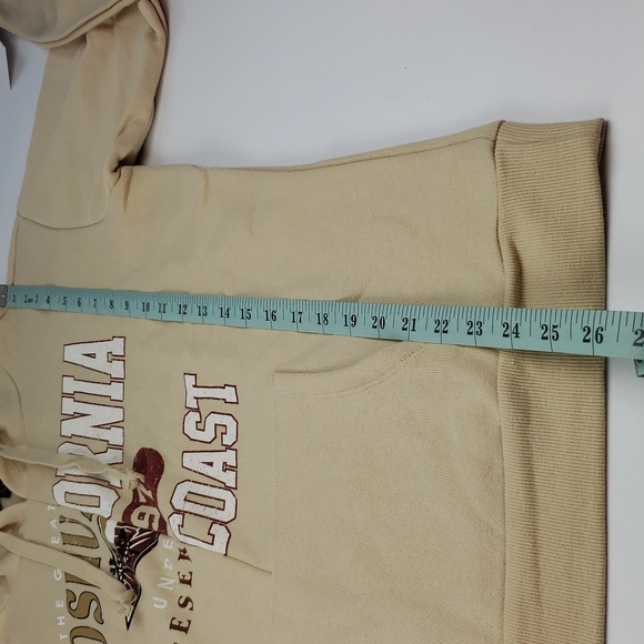 Joshua Tree California Coast NWT Split Hoodie in Cream Size Medium - Picture 7 of 12
